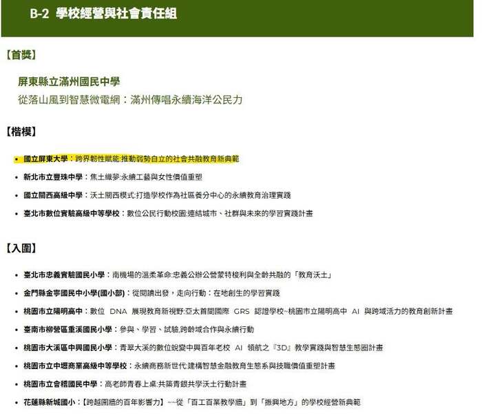 【攜手共好，看見屏東的大學社會責任力量！】圖片